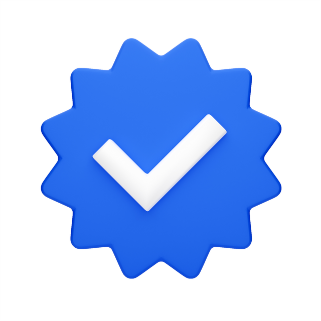 3d icon verify verified