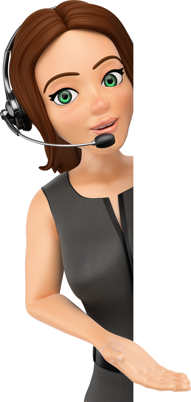 3D Call Center Operator 